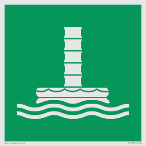 E055 safe condition marine evacuation chute